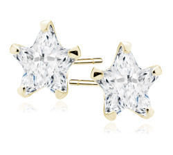 Srebrne kolczyki z cyrkonią...