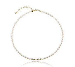 Naszyjnik złoty z perłami...