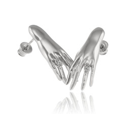 Kolczyki srebrne Touch