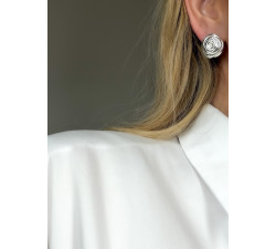 Kolczyki srebrne ROSE No.2