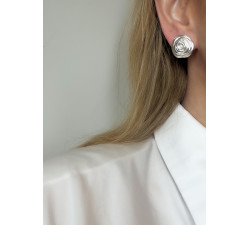 Klipsy srebrne ROSE No.2