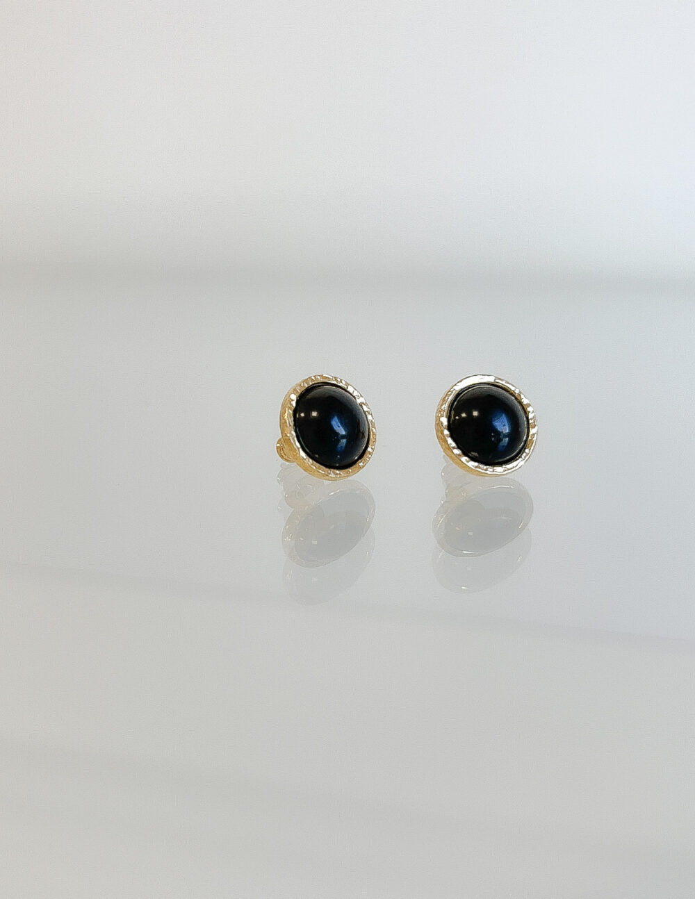 Kolczyki czarny onyks