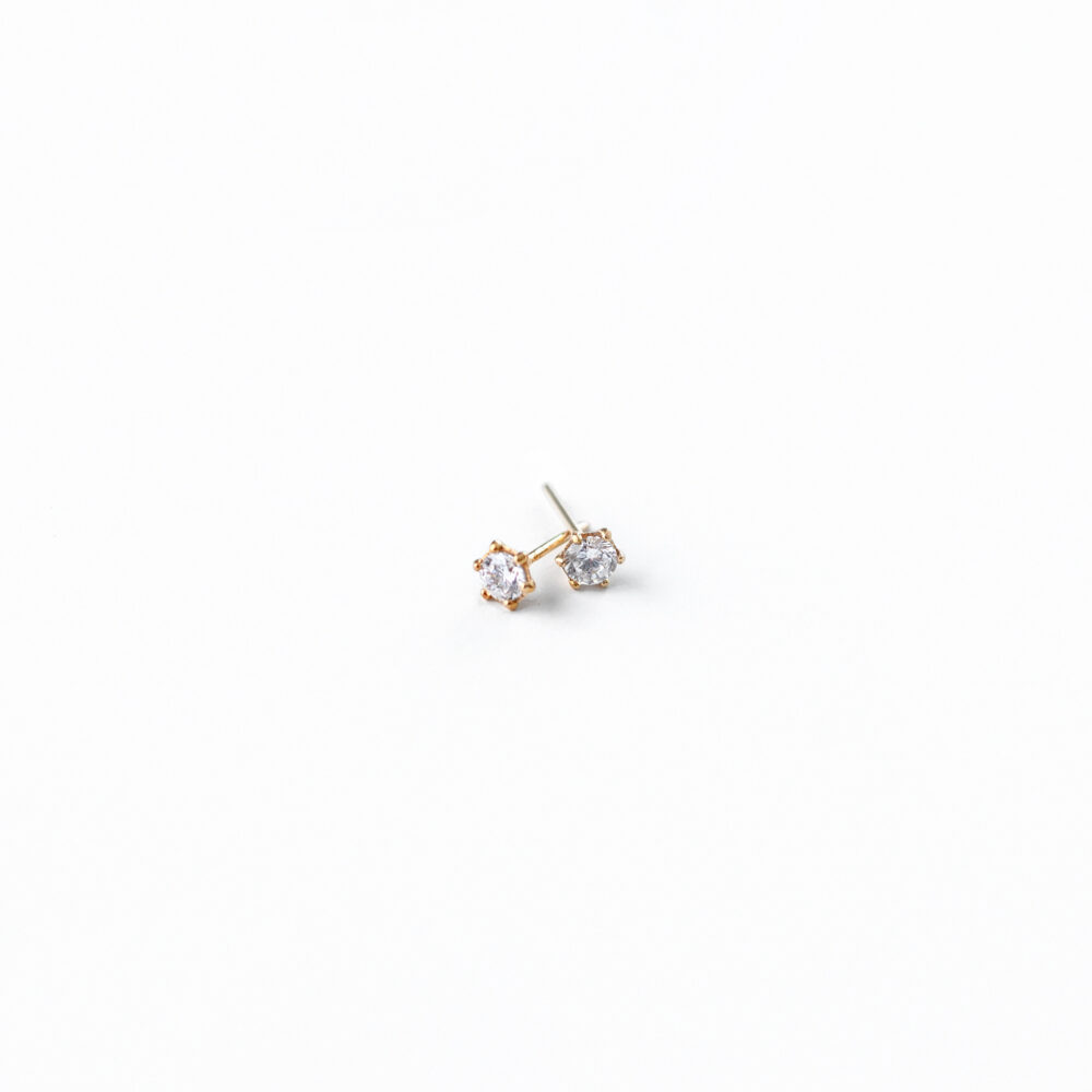 Kolczyki z białą cyrkonią