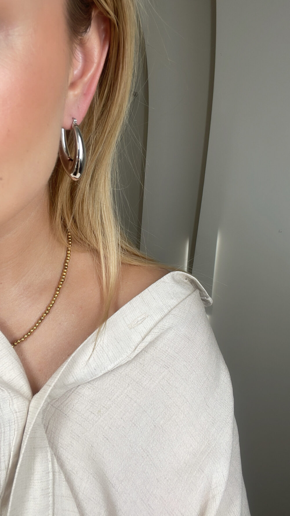 Srebrne kolczyki Lina