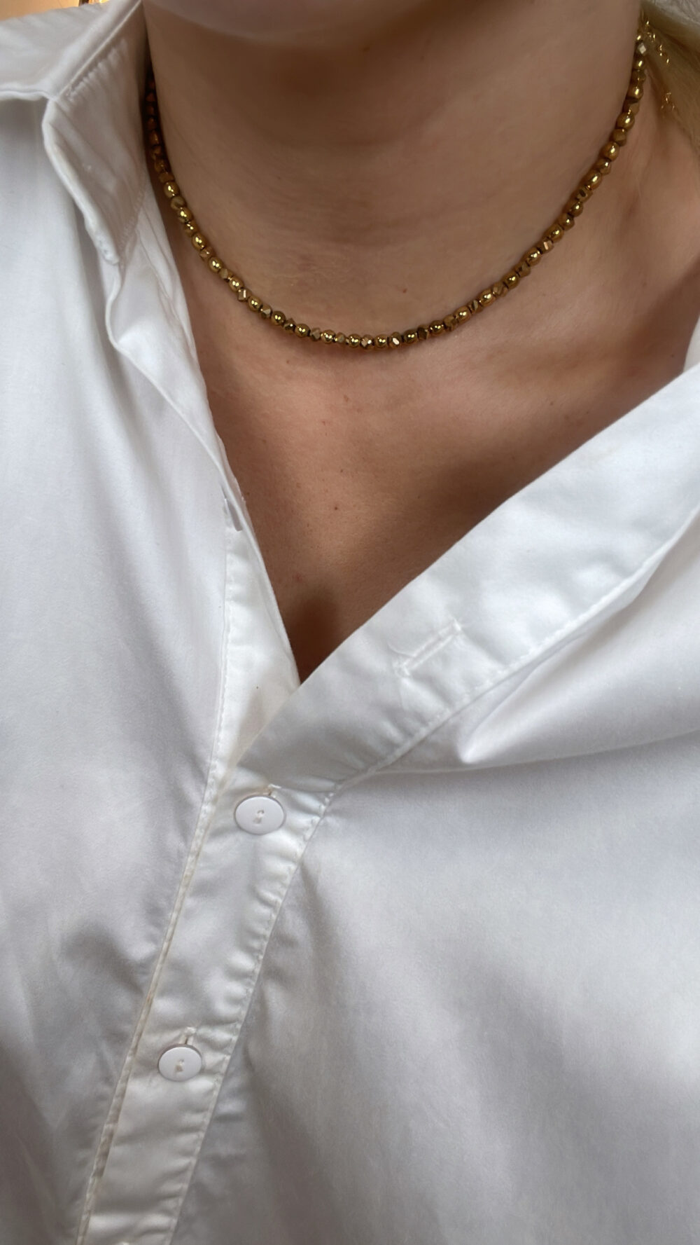 Naszyjnik Złote hematyty