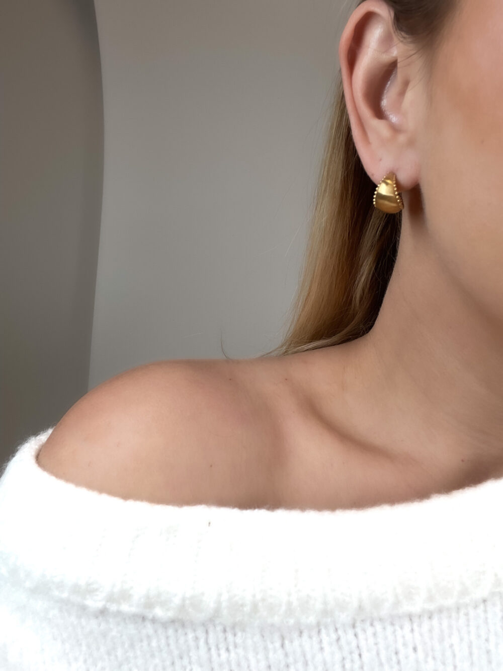 Kolczyki Koła DOTS SATIN