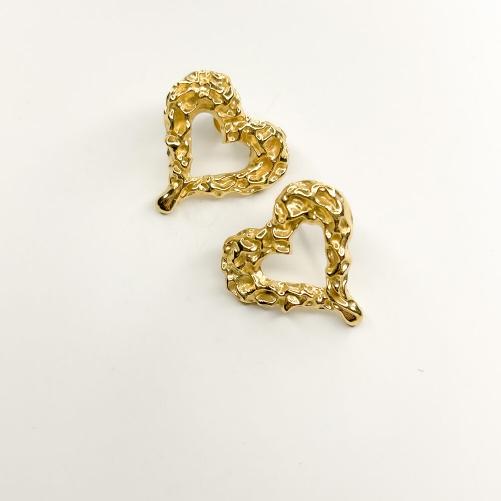 Kolczyki z motywem serca Amore