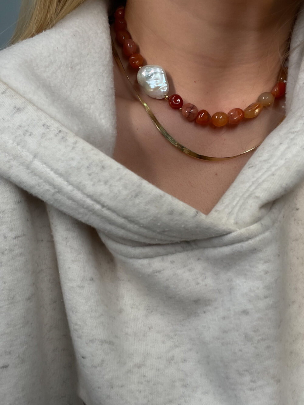 Naszyjnik z agatem SOLE