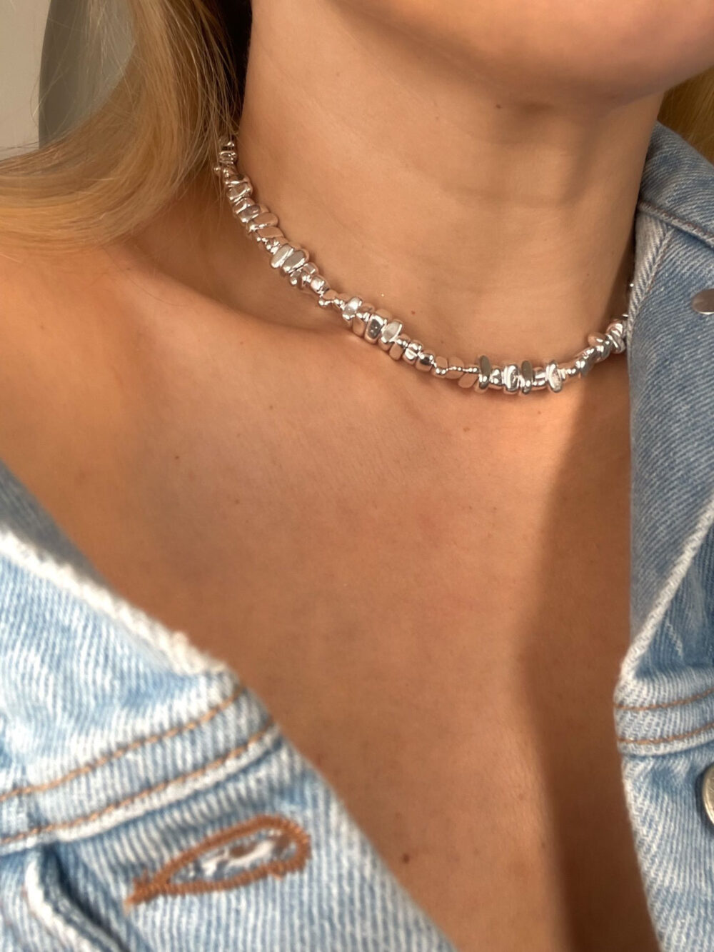 Naszyjnik srebrny Riflesso (size M)