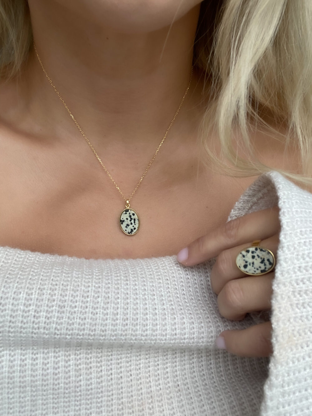 Naszyjnik Jaspis Dalmatyński