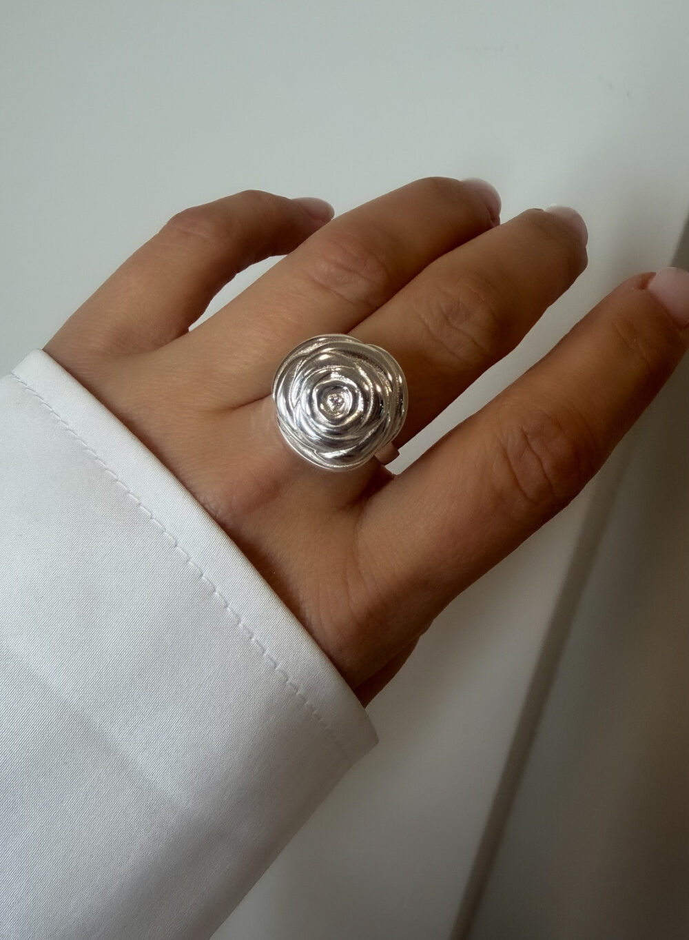 Pierścionek srebrny ROSE No.2